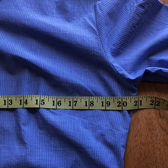 NMT FACONNABLE LADIES BLUE DRESS SHIRT EUR44 US12 DESIGNED IN FRANCE - Picture 5 of 14